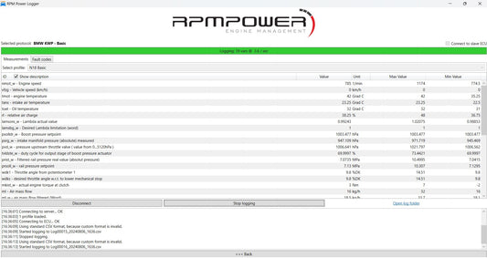 RPM POWER Logging Software and Tehnical Assistance